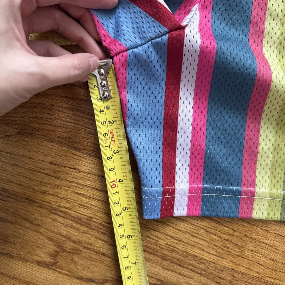 Eric Emmanuel Basic Mesh Shorts "Multi Stripe" Si… - image 10